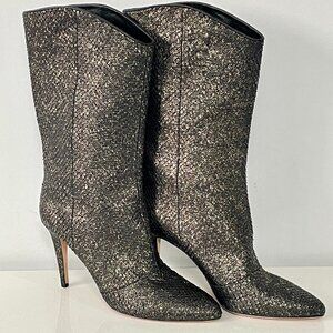 NWOT - Cavallini All Leather High Heel Boots in Reptile Print - Made in Italy